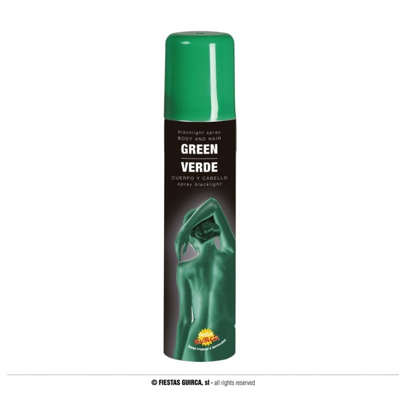 Spray farba w sprayu do ciała zielona Halloween - 1