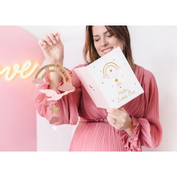 Kartka z kopertą z okazji urodzenia dziecka róż - 2