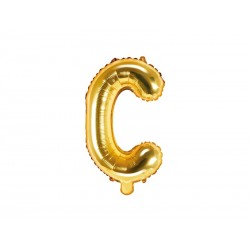 Balon foliowy litera C złota do napisów balonowych - 1