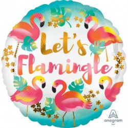 Balon foliowy 17 Let&apos;s Flamingle
