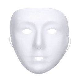 Biała Maska na twarz tajemnicza postać przebranie