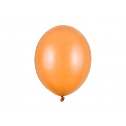 Balony lateksowe metalik pomarańczowy 30cm 100szt - 1
