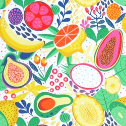 Serwetki papierowe egzotyczne kolorowe owoce 20szt - 1