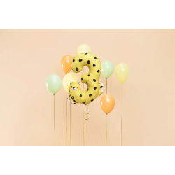 Balon foliowy cyfra 3 Gepard urodzinowy na hel - 2