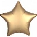 Balon foliowy satynowa gwiazda gwiazdka złota 48 cm - 1