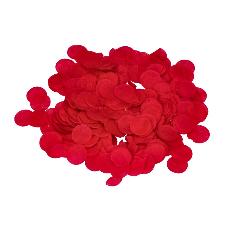 Konfetti kółka bibułowe czerwone dekoracyjne