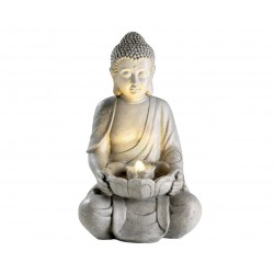Fontanna Budda figura świecąca LED 71cm ogrodowa - 1