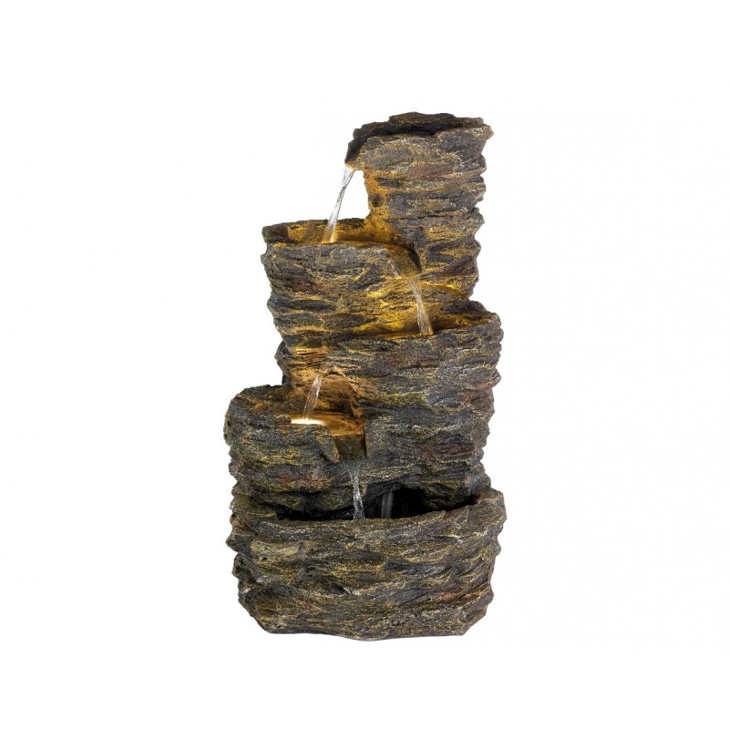 Fontanna 76cm ogrodowa kamienna kaskada naturalna - 1
