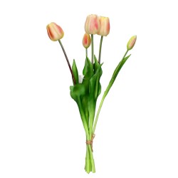 Tulipany gumowe bukiet wiosenny kolorowy 5szt