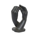 Statuetka czarna ręce złożone splecione dekoracja - 1