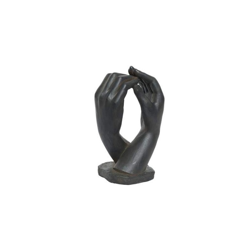 Statuetka czarna ręce złożone splecione dekoracja - 1