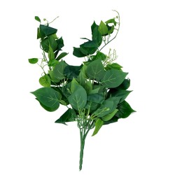 Sztuczny bluszcz zielony gałązka duże liście 80cm