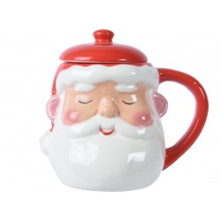 Kubek ceramiczny z uchem Święty Mikołaj zamykany