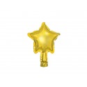 Balon foliowy gwiazdka złote metalik 12cm 25szt - 1