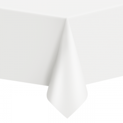 Obrus foliowy biały plamoodporny jednorazowy stół