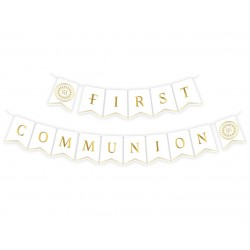 Girlanda papierowa First Communion na komunię - 1