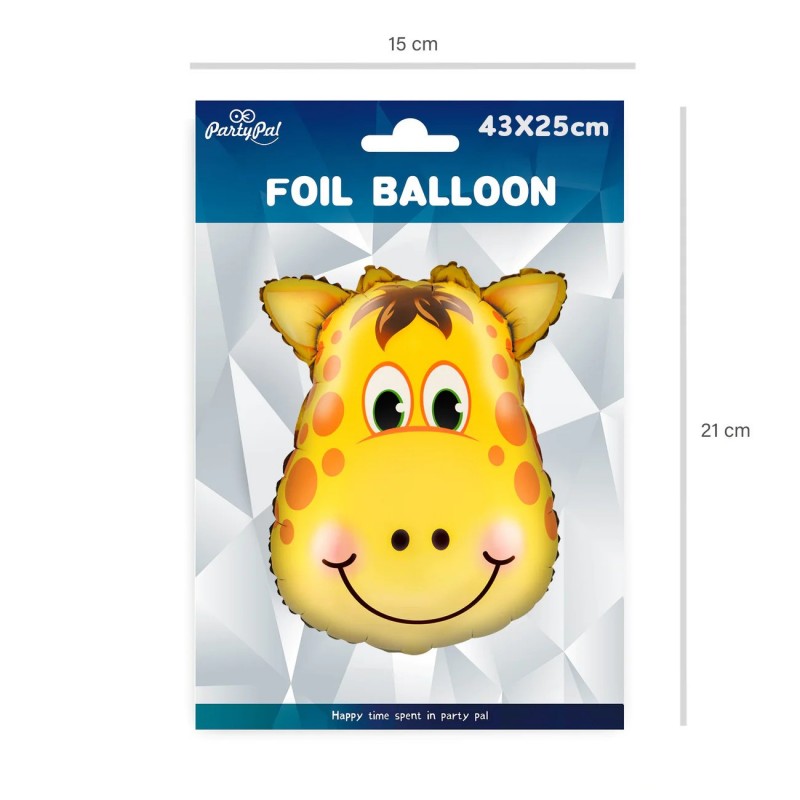 Balon foliowy Żyrafa zwierzęta safari na powietrze - 2