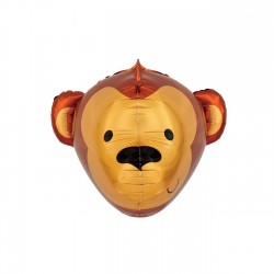 Balon foliowy 3D małpa zwierzątka egzotyczne hel - 1