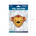 Balon foliowy 3D małpa zwierzątka egzotyczne hel - 2