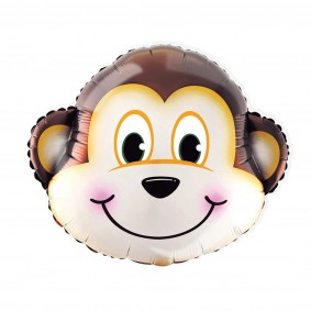 Balon foliowy Małpa uśmiechnięta zwierzęta na hel - 1