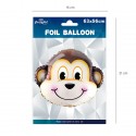 Balon foliowy Małpa uśmiechnięta zwierzęta na hel - 2