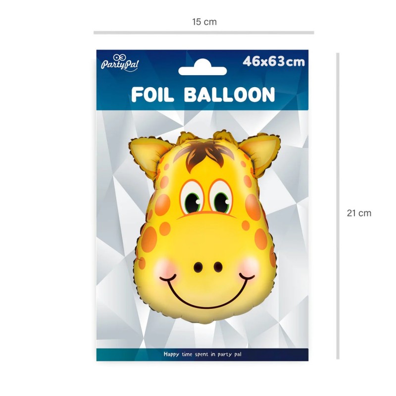 Balon foliowy Żyrafa zwierzęta safari na hel - 2
