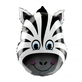 Balon foliowy Zebra zwierzątko safari na hel - 1