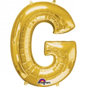 Balon foliowy 16 litera G złota - 1