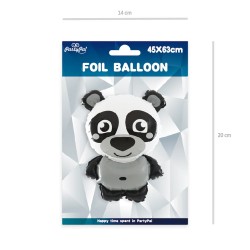 Balon foliowy Panda szara zwierzątka na powietrze - 2