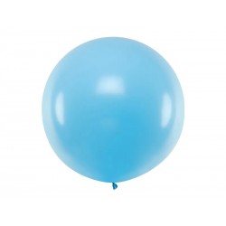 Balon lateksowy okrągły metrowy pastel niebieski
