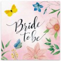 Serwetki papierowe Bride to be w kwiaty 10szt - 1