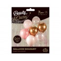 Bukiet balonowy różowo-miedziany zestaw balonów - 2