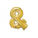 Balon foliowy 38 symbol & złoty - 1