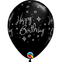 Balony lateksowe czarne na urodziny dekoracja hel - 1