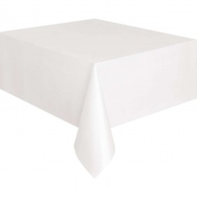 Obrus biały matowy z materiału na stół 140x170cm - 1
