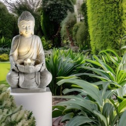 Fontanna Budda figura świecąca LED 71cm ogrodowa - 4