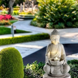 Fontanna Budda figura świecąca LED 71cm ogrodowa - 5