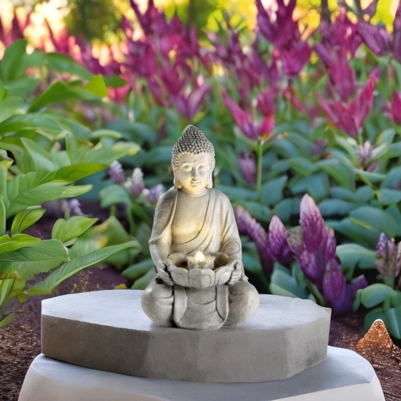 Fontanna Budda figura świecąca LED 71cm ogrodowa - 6