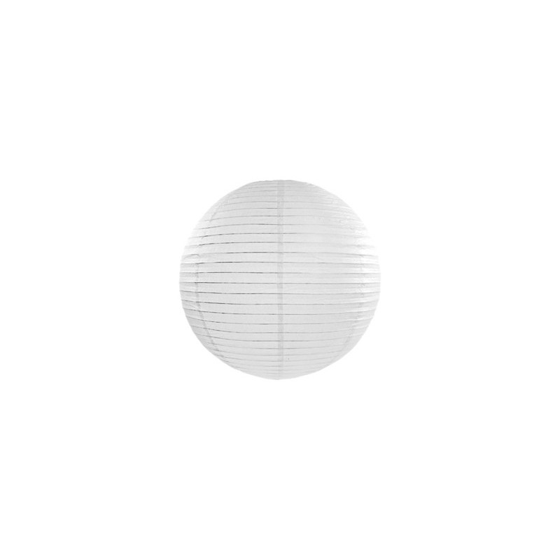 Lampion papierowy biały kula dekoracyjny 20cm - 1