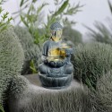 Fontanna figura siedzący Budda antracyt ogrodowa - 4