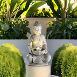 Fontanna Budda figura świecąca LED 71cm ogrodowa - 8