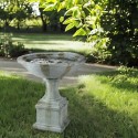 Fontanna misa waza na kolumnie ogrodowa szara 78cm - 6