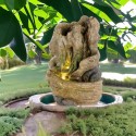 Fontanna świecąca kamienna ozdobna wodna ogrodowa - 4