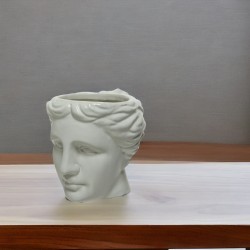 Donica głowa posąg biały - 3