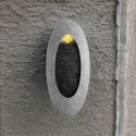Fontanna owalna wisząca na ścianę LEDowa ogrodowa - 6