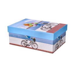 Pudełko ozdobne rower z balonami 19x13x7,5cm