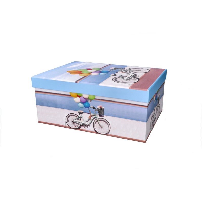 Pudełko ozdobne rower z balonami 29x22x12,5cm