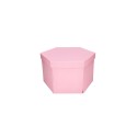 Pudełko ozdobne różowe 29,5x25,5x17cm 5szt
