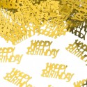Konfetti foliowe Happy Birthday złote 15g - 1