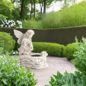 Fontanna ogrodowa solarna LED Posąg anioła jasna - 4